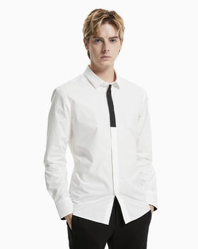 Calvin Klein 男装经典拼接撞色衬衫M52395SXC568