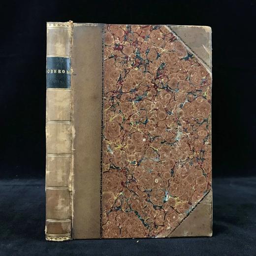 【德语】1853年 克里斯多夫·马丁·维兰德史诗《奥伯龙》 5幅整页版画插图 真皮精装64开 商品图0