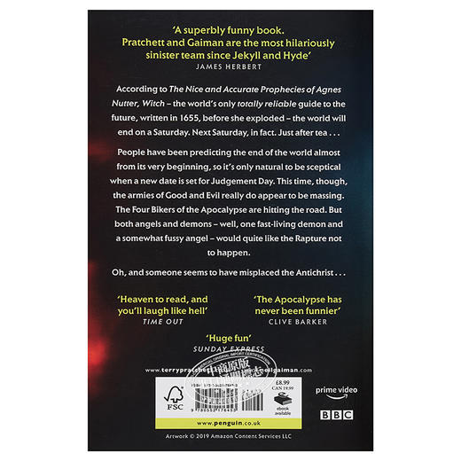 【中商原版】好兆头 电视剧版本 Good Omens 英文原版 Neil Gaiman Terry Pratchett 商品图1