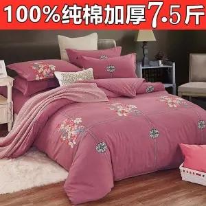 【原价500多】纯棉加厚磨毛四件套全棉秋冬1.5m1.8米床单被套 商品图7