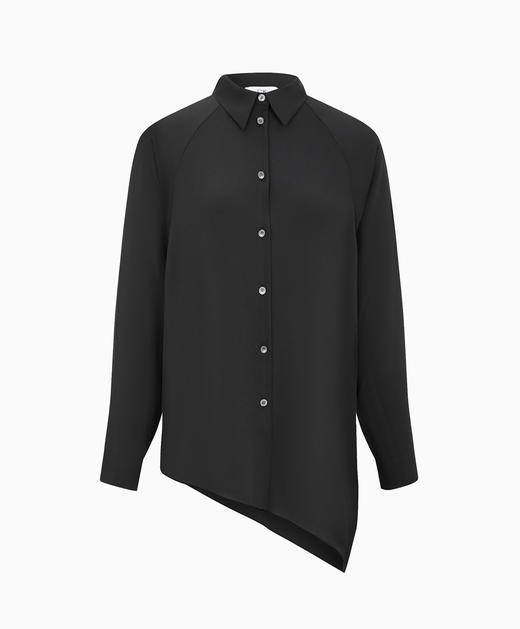 Calvin Klein 女装不规则镂空长袖衬衫W44363T400 商品图3