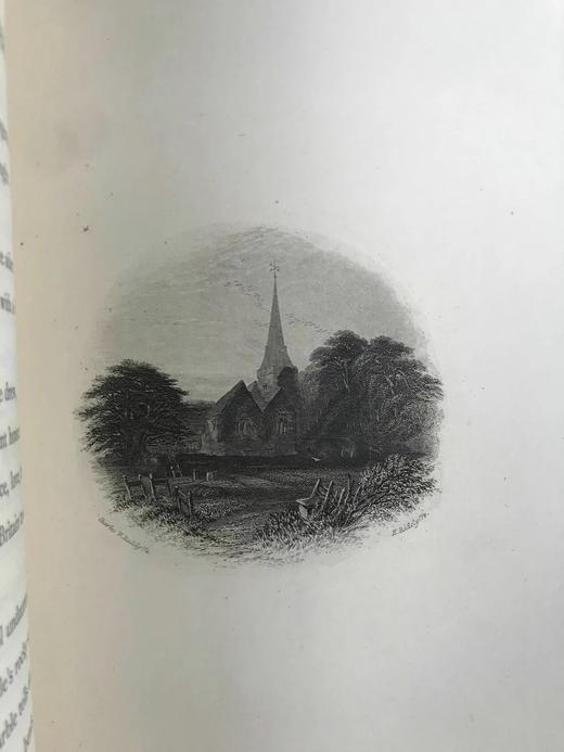 工坊特装本16开！1894年 托马斯·格雷诗集 4幅版画插图 全真皮精装 商品图9