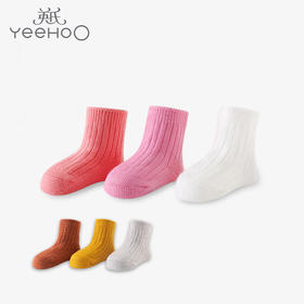英氏婴儿加厚羊毛保暖袜子儿童3双装棉袜YIWBJ41096A01 YIWBJ41097A01
