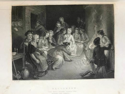 约19世纪后期 彭斯作品全集 近百幅版画插图 真皮精装16开 商品图14