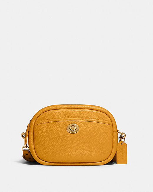 【直播】COACH 女士相机包手提斜挎包  黄色 商品图0