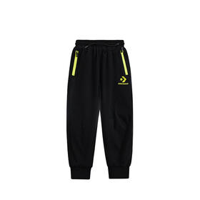 Converse匡威童装冬男儿童加厚绒梭织防风运动长裤子CV2142026