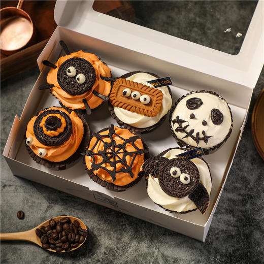 【提前两小时预约】万圣节纸杯蛋糕（限时折扣48元/盒/6个）（卡券） 商品图7