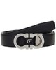 SALVATORE FERRAGAMO 男士黑色牛皮双面可调节腰带 67-0051-745866 商品缩略图0