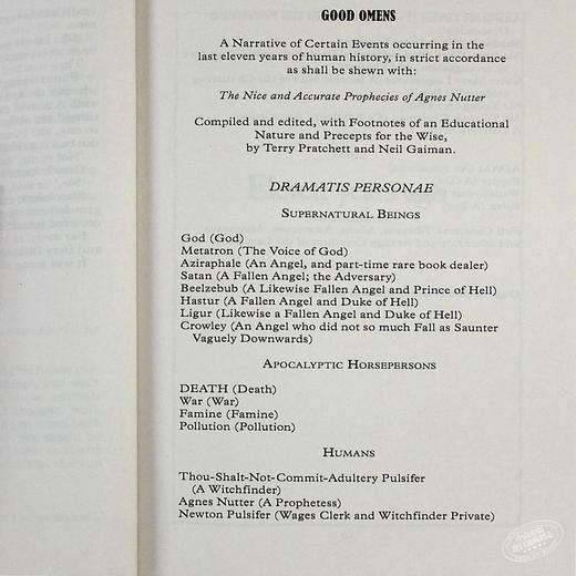 【中商原版】好兆头 电视剧版本 Good Omens 英文原版 Neil Gaiman Terry Pratchett 商品图5
