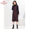 乔万尼秋冬新品绵羊毛连衣裙假两件设计复古高级感EI4E501 商品缩略图1