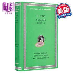 预售 【中商原版】柏拉图 理想国 卷1-5 共10卷 Republic Volume I Books 1-5 英文原版 Plato