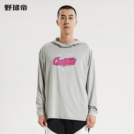 野球帝官方连帽投篮服长袖t恤男速干美式nca篮球训练服潮运动体恤 商品图3