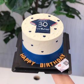 男朋友生日蛋糕（梅西大巴黎30号球衣）