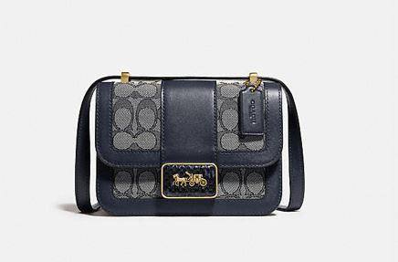 【直播】COACH 女士Alie 18号系列单肩包   午夜蓝 商品图0