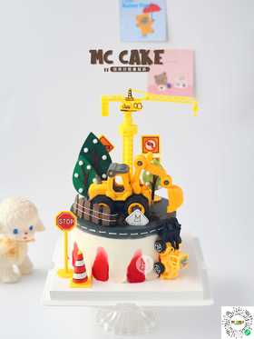 工程挖掘机吊车2