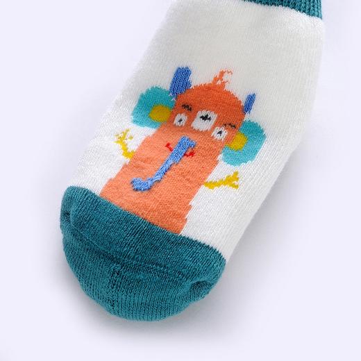 英氏秋冬新品儿童加厚保暖袜子婴儿2双装棉袜中筒袜YIWBJ31069A01 商品图5