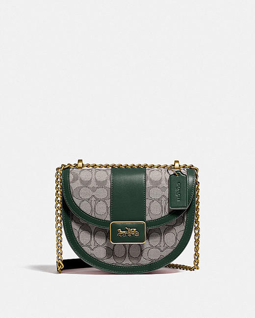 【直播】COACH 经典标志提花织物ALIE马鞍包 商品图0