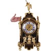 独角鹿西洋古董18世纪初法国路易十四时期铜鎏金布勒镶嵌座钟挂钟 商品缩略图4