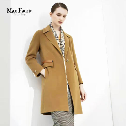 麦克斯菲瑞100%绵羊毛长款大衣mg4d293 商品图0