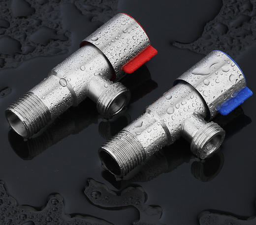 304不锈钢 角阀 一条轮 红（白盒包装） 商品图0