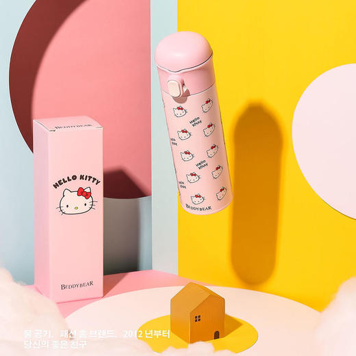 杯具熊新款HelloKitty联名保温杯女学生成人316不锈钢水杯（480ml) 商品图1