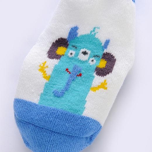 英氏秋冬新品儿童加厚保暖袜子婴儿2双装棉袜中筒袜YIWBJ31069A01 商品图4