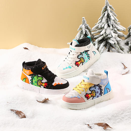 B.DUCK小黄鸭童鞋冬季板鞋24-32 B5283083A 商品图0