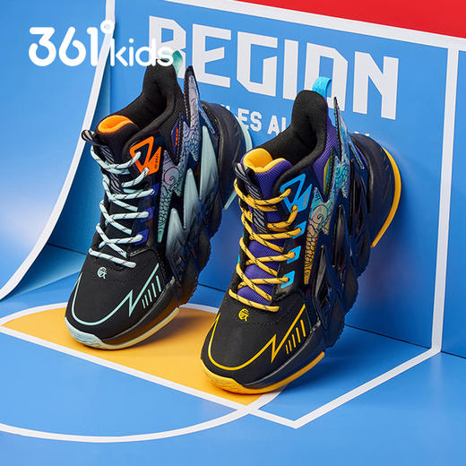 小361男童减震篮球鞋儿童运动鞋2021冬季新款龙鳞3代k72141102 商品图2