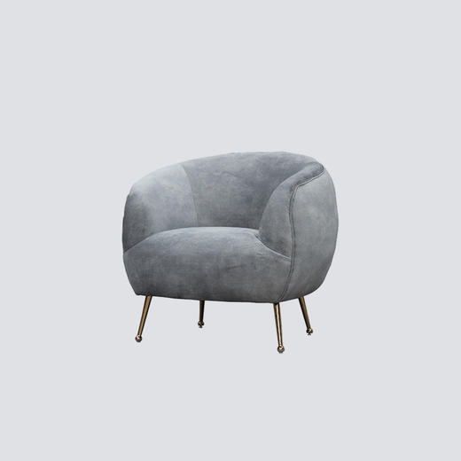 NS家居nsfurniture软包布艺单人位沙发NSCC-2248 KD*Avola 140-19321/Avola 140-19323 商品图2