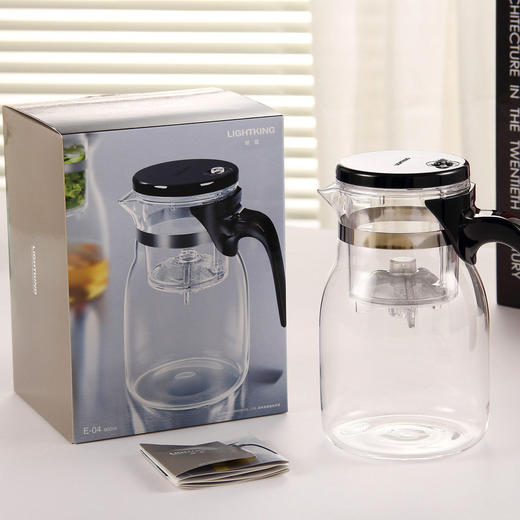 明尊飘逸杯耐热玻璃茶水分离泡茶杯900ml 商品图4