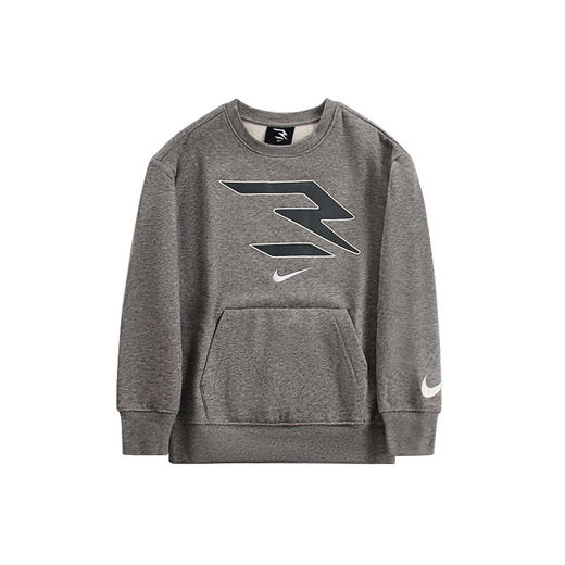 耐克-童衣类（冬）E1大童套头无帽卫衣岩层灰 商品图0