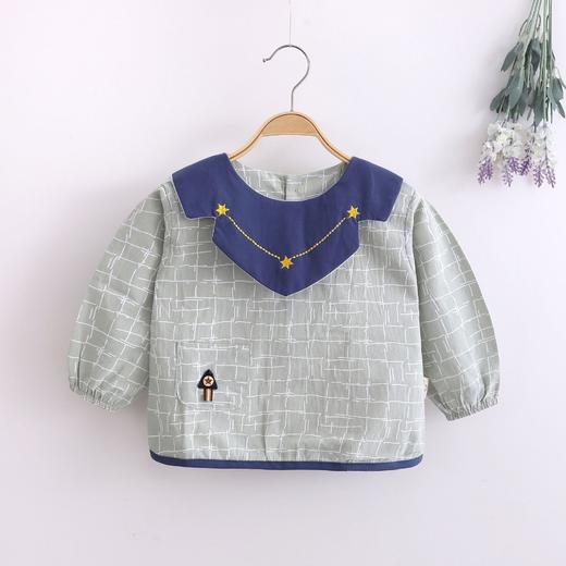 【内有防水 易洗便捷】宝宝罩衣 儿童吃饭围兜可爱外穿春秋长袖反穿衣护衣防水防污保暖护衣 商品图2