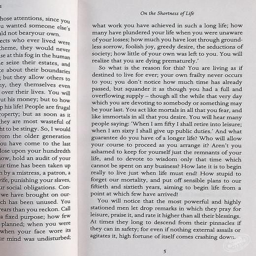 预售 【中商原版】塞内卡：论生命之短暂 英文原版 Penguin Great Ideas : On the Shortness of Life Seneca 商品图5