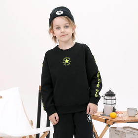 converse匡威商场同款童衣秋冬经典logo柠檬黄套头卫衣CV2142114