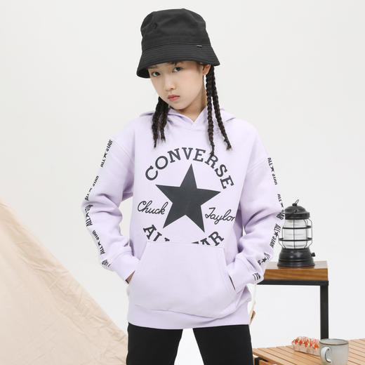 Converse/匡威童装秋冬男女儿童经典加绒保暖连帽卫衣CV2142115 商品图2