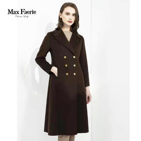 麦克斯菲瑞100%绵羊毛长款大衣mg4d295