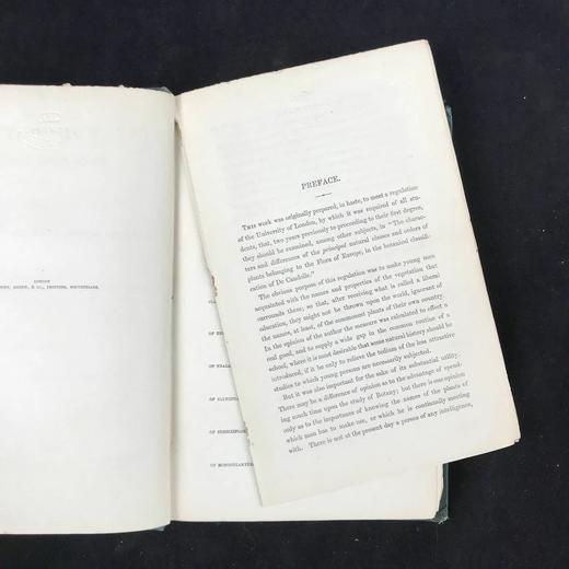 约19世纪后期 植物学课本 400余幅版画插图 漆布精装18开 商品图2