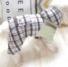 【宠物】爱萌秋冬素色针织拼格子假两件四腿棉衣中小型犬 商品缩略图1