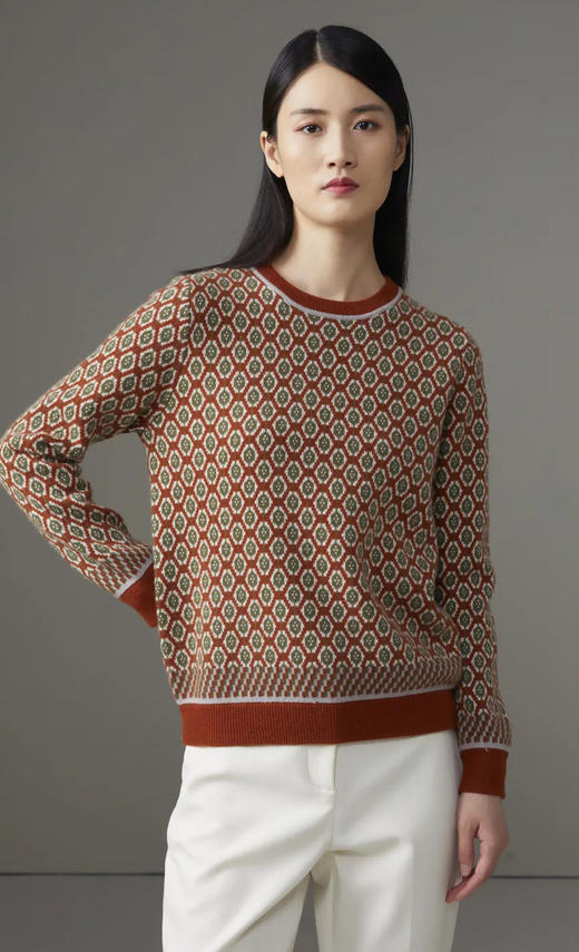 皮皮狗女式圆领提花套衫8245215628 商品图1