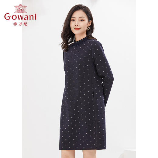 乔万尼秋冬新款连衣裙直筒版型包容显瘦保暖舒适EI4E672 商品图2