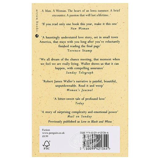 【中商原版】廊桥遗梦 英文原版 The Bridges of Madison County Waller 商品图1