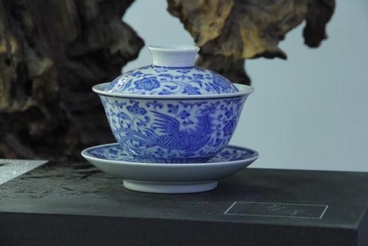 李文华柴窑龙凤盖碗 商品图1