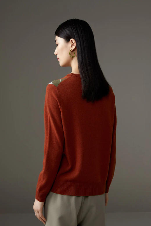 皮皮狗女式圆领菱形套衫8245212828 商品图1