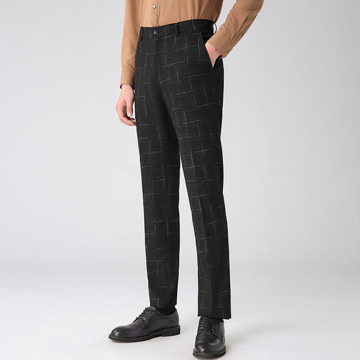 圣得西男装秋季新款男士渐变双色格时尚西服套装【门店新品】2152028816 商品图4