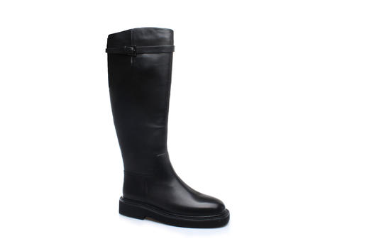 豪麟名鞋奥莱迪嘉女装牛皮革帅性马丁靴DJELA12WN035黑色 原价3260元 商品图0