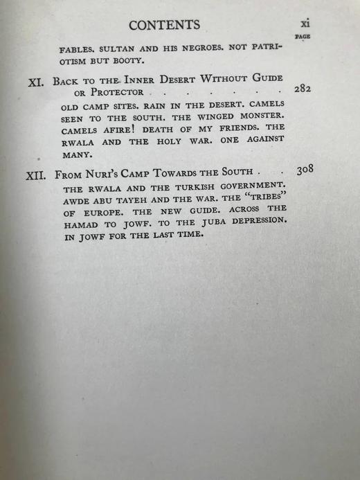 1931年 阿洛伊斯 穆齐尔《在阿拉伯沙漠中》 39幅插图 漆布精装大32开 商品图6