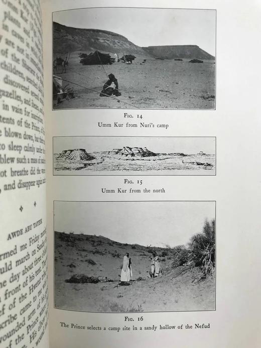 1931年 阿洛伊斯 穆齐尔《在阿拉伯沙漠中》 39幅插图 漆布精装大32开 商品图10