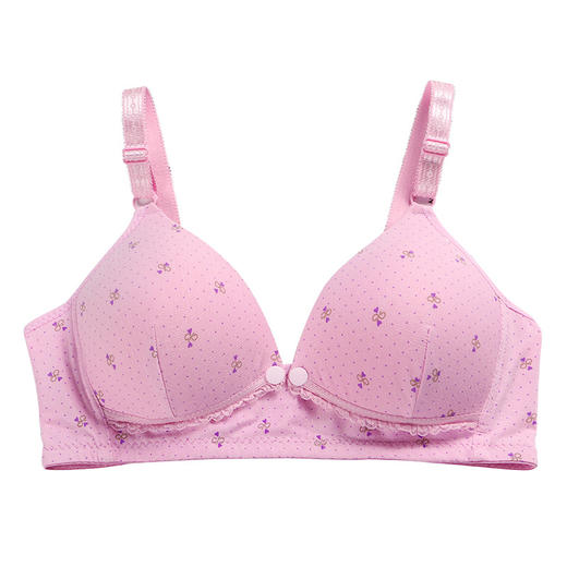 黛唯梵哺乳文胸聚拢无钢圈棉质胸罩喂奶怀孕期薄款印花孕妇内衣 商品图4