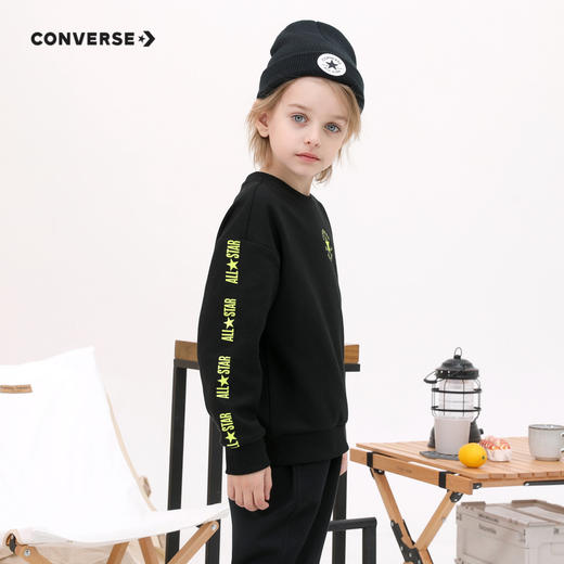 converse匡威商场同款童衣秋冬经典logo柠檬黄套头卫衣CV2142114 商品图1