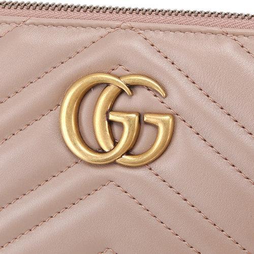 GUCCI/古驰  女士黑色牛皮双G上拉链斜挎包单肩包女包 443447-DRW1T-1000 商品图8